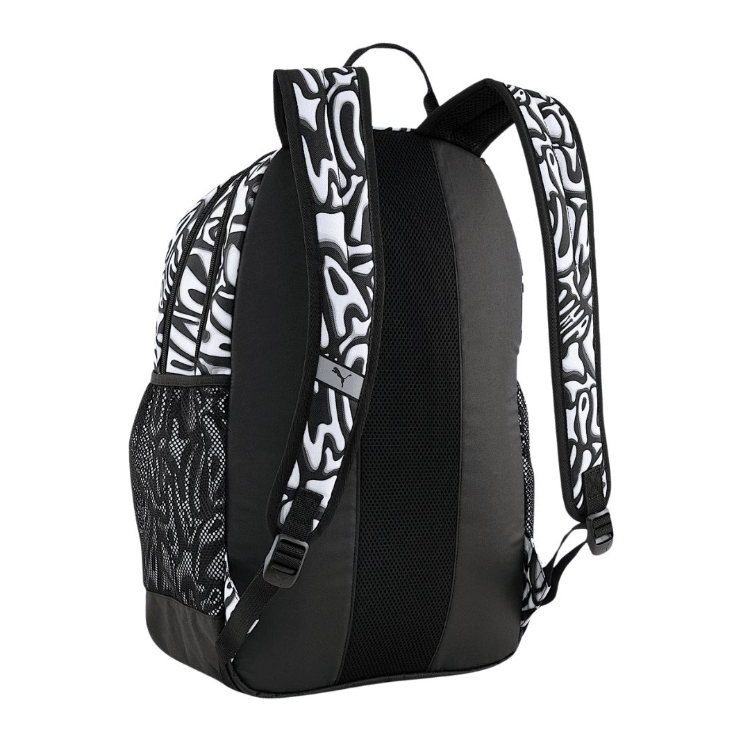 Puma School Bag Academy All Over Print Backpack Unisex Black 091150-01 - Image 5