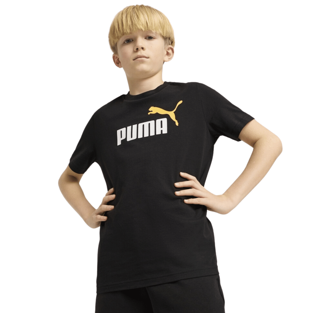 Puma Essentials 2 Color No. 1 Logo Tee Boys T-shirt Black 685778-56