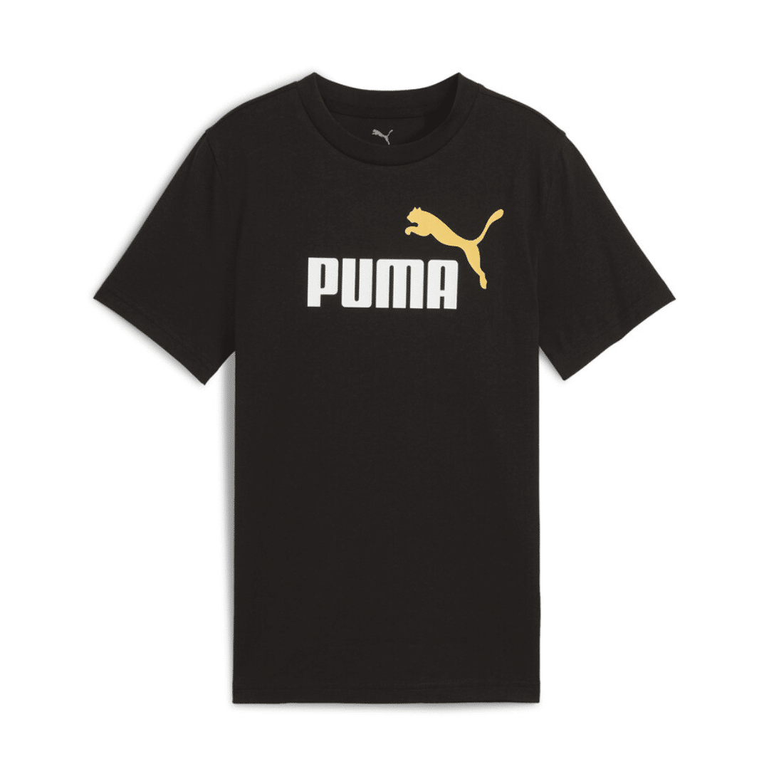 Puma Essentials 2 Color No. 1 Logo Tee Boys T-shirt Black 685778-56 - Image 2