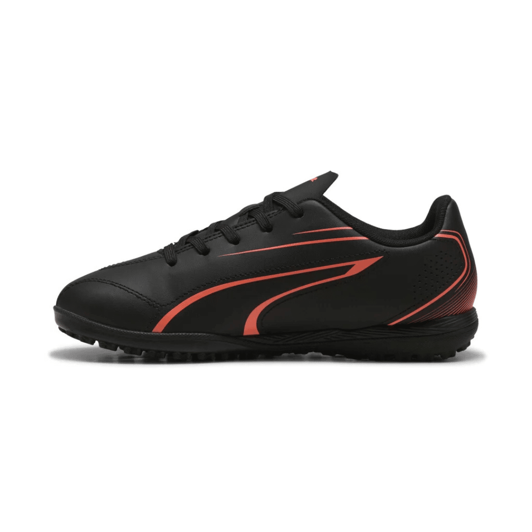 Puma Vitoria Tt Jr Turf Mini Football Futsal Kids Shoes Black 107487-09 - Image 4