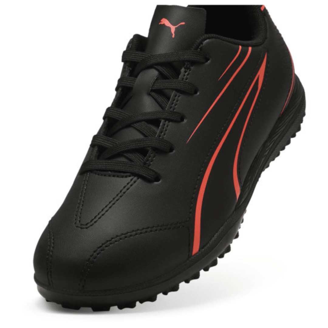 Puma Vitoria Tt Jr Turf Mini Football Futsal Kids Shoes Black 107487-09 - Image 3