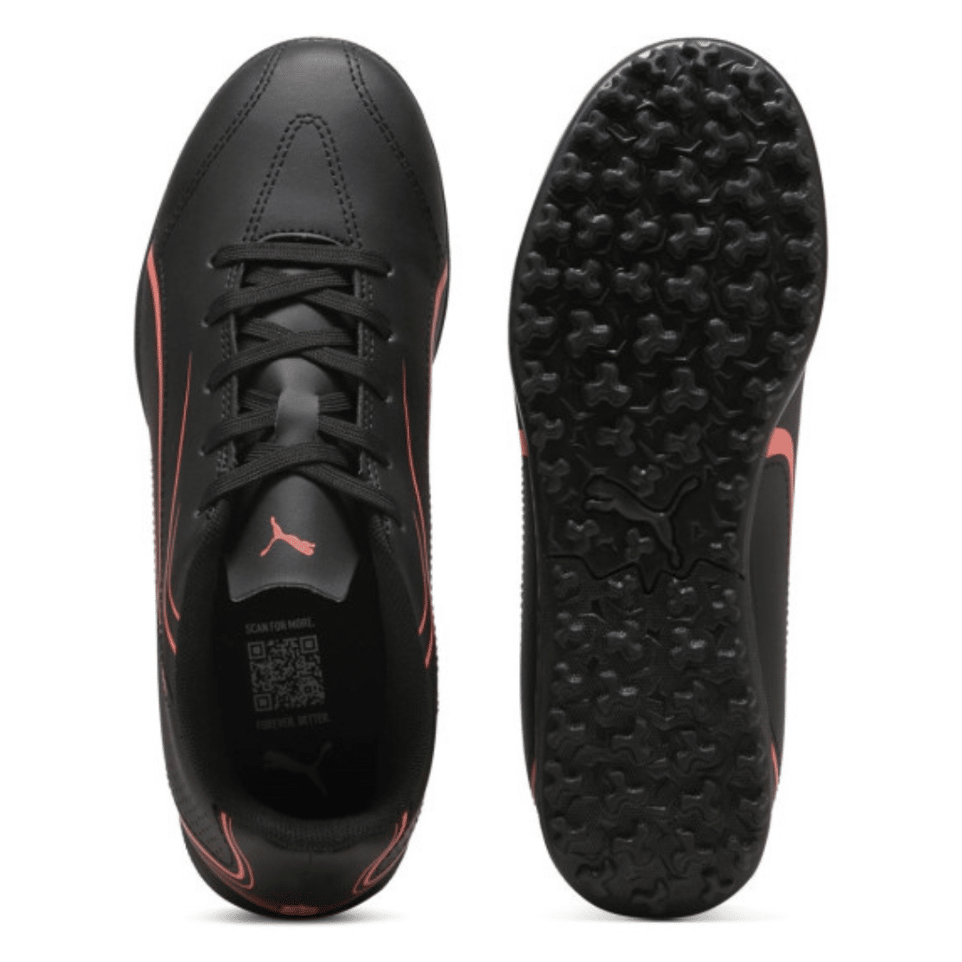 Puma Vitoria Tt Jr Turf Mini Football Futsal Kids Shoes Black 107487-09 - Image 5