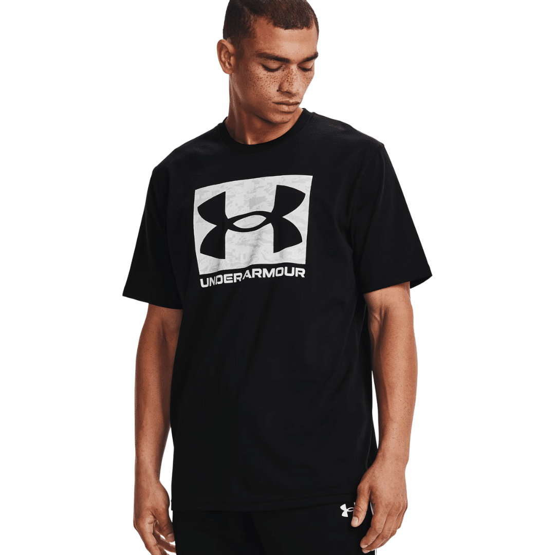Under Armour Abc Camo Boxed Logo Ss Men T-shirt Black 1361673-001
