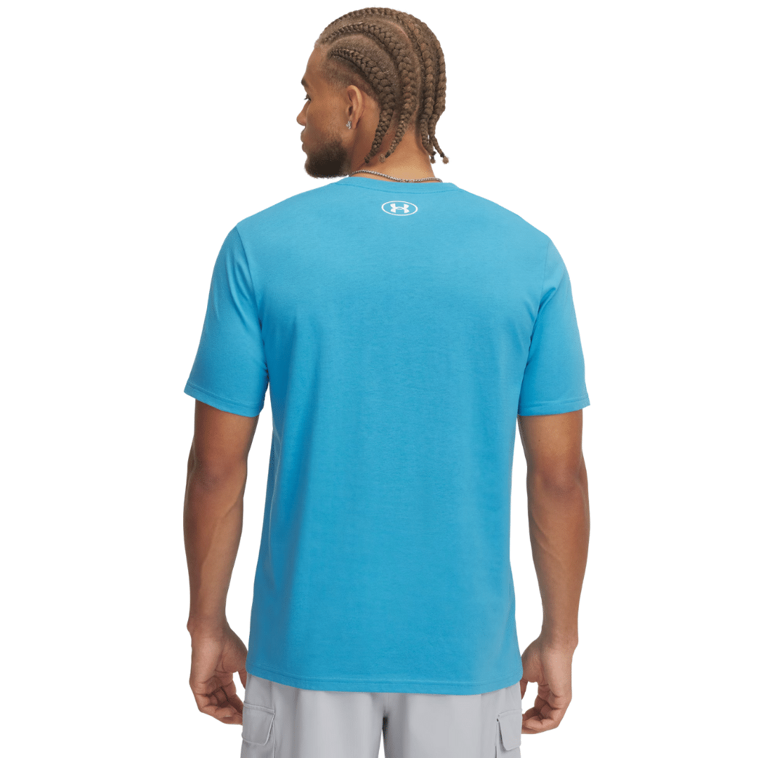 Under Armour Abc Camo Boxed Logo Ss Men T-shirt Blue 1361673-452 - Image 3