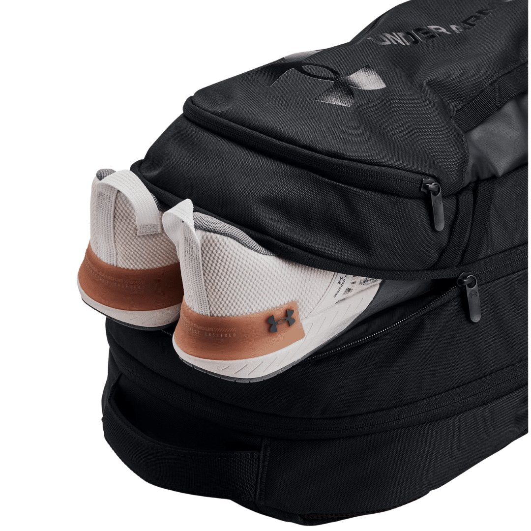 Under Armour Hustle 6.0 Backpack Unisex Black 1384672-003 - Image 3