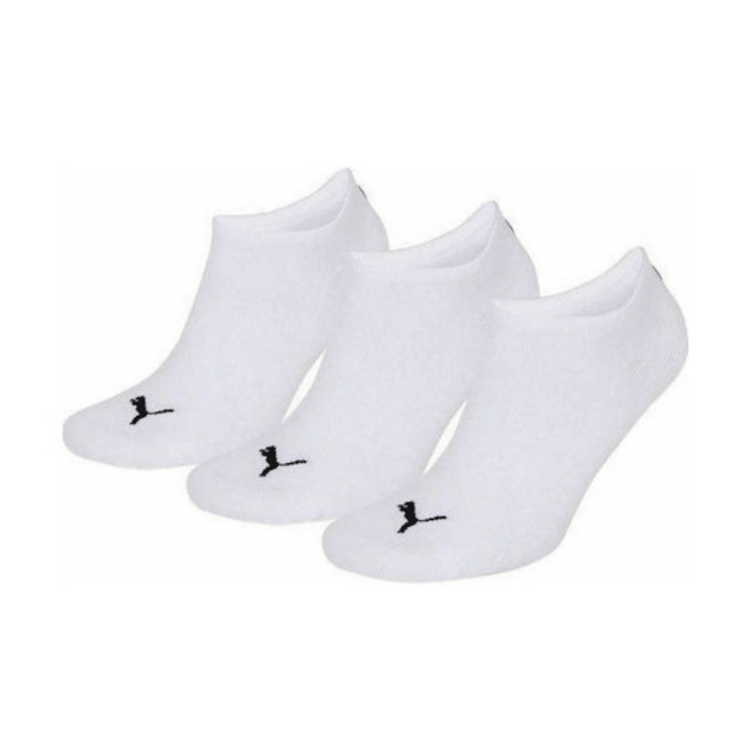 Puma Sneaker Plain 3 Pairs Unisex Socks White 701231277-300