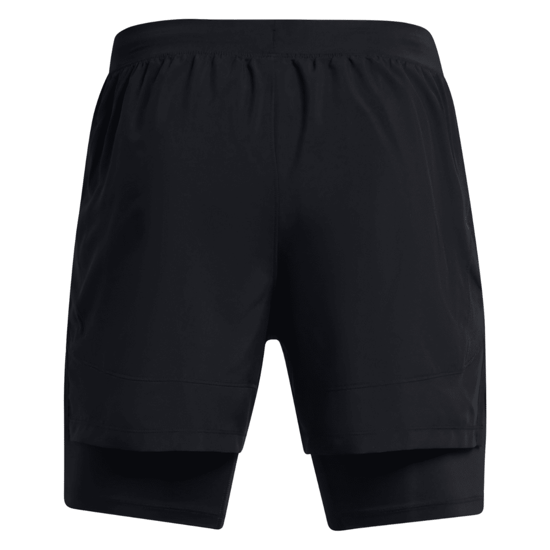 Under Armour Launch 5 2-in-1 Men Shorts Black 1382640-001 - Image 7
