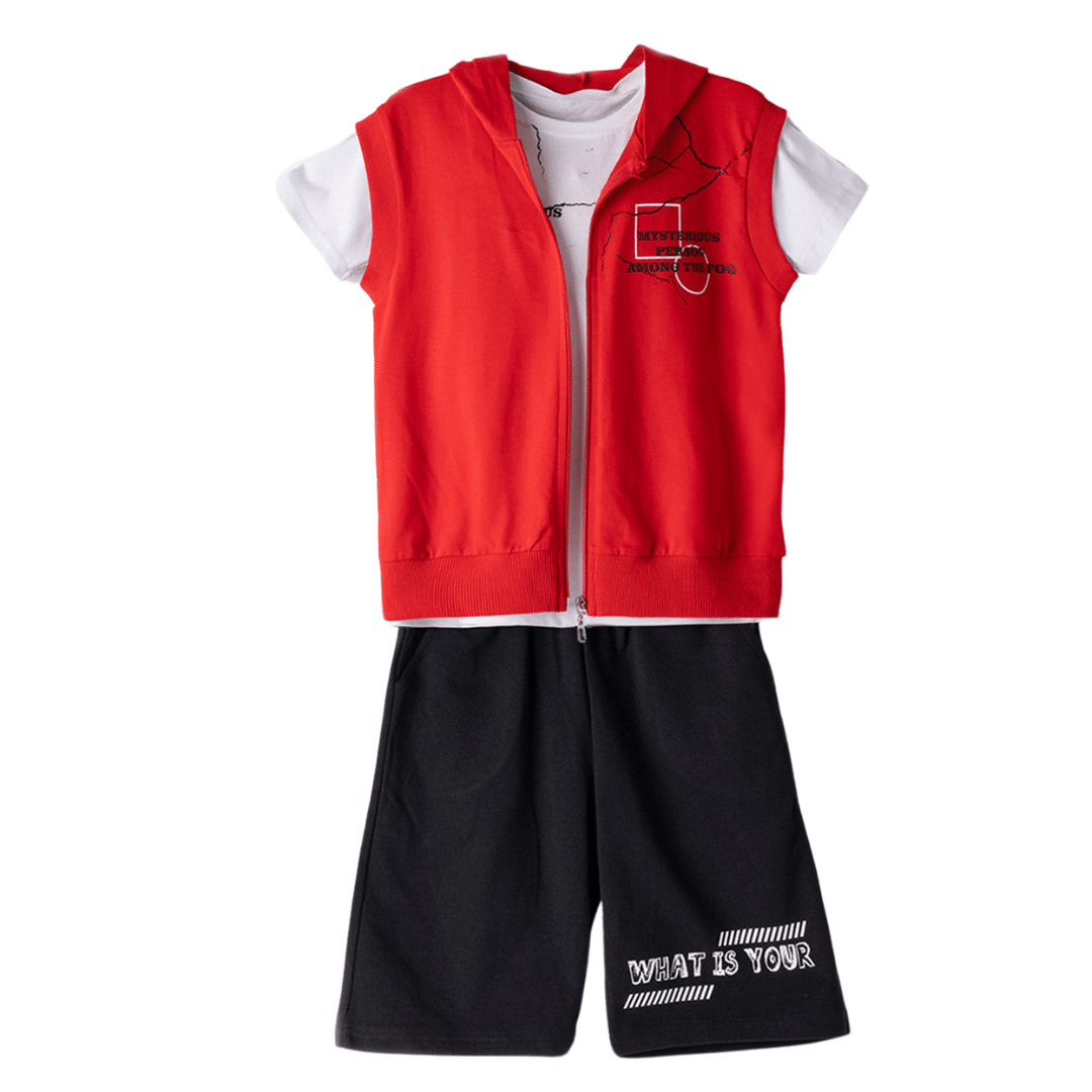 Hashtag For Boys Short 3pcs Set Red 242749