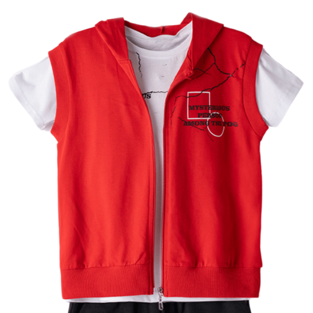 Hashtag For Boys Short 3pcs Set Red 242749 - Image 4
