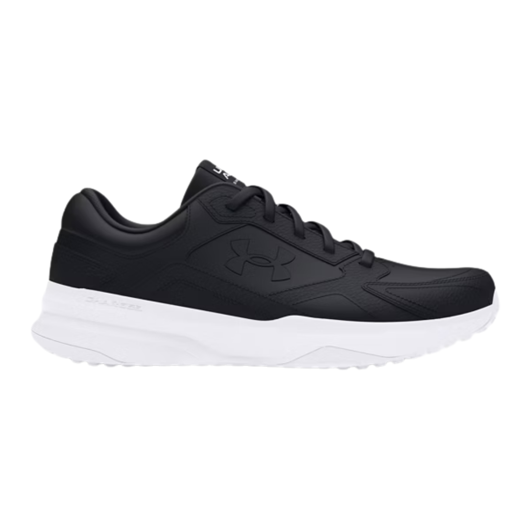 Under Armour Edge Leather Men Running Shoes Black 3028375-001