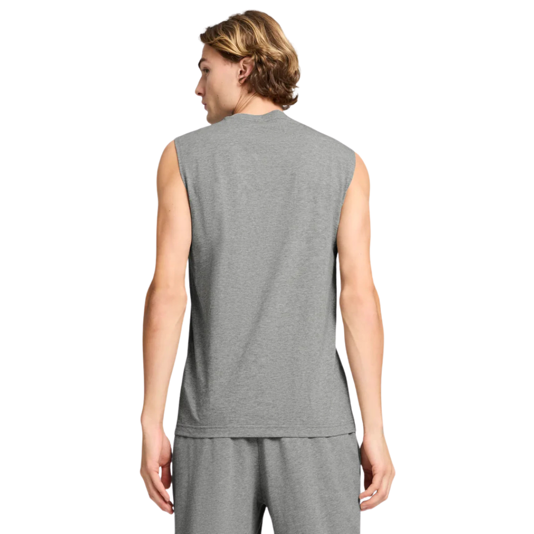 Puma Essentials No. 1 Logo Sleeveless Tee Men T-shirt Grey 682626