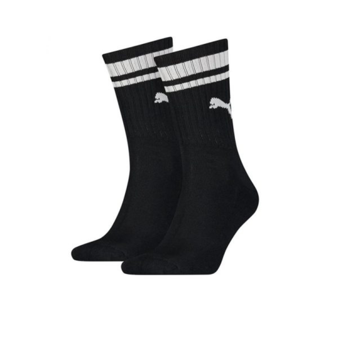 Puma 907944 Crew Heritage Strips 2 Pairs Socks Black 100000950-001
