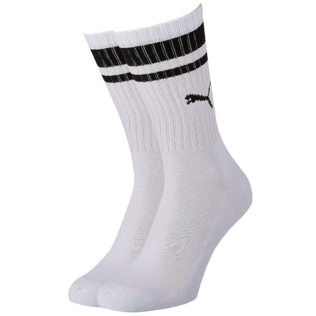 Puma 907944 Crew Heritage Strips 2 Pairs Socks White 100000950-002