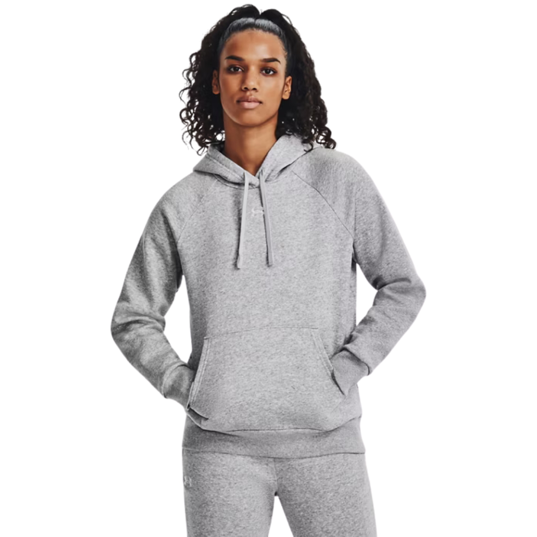 Under Armour Rival Fleece Women Hoodie Grey 1379500-013