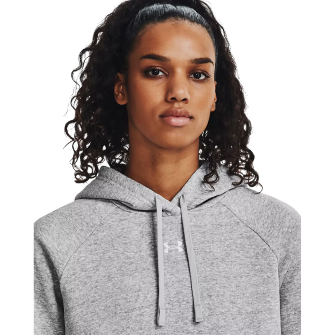 Under Armour Rival Fleece Women Hoodie Grey 1379500-013