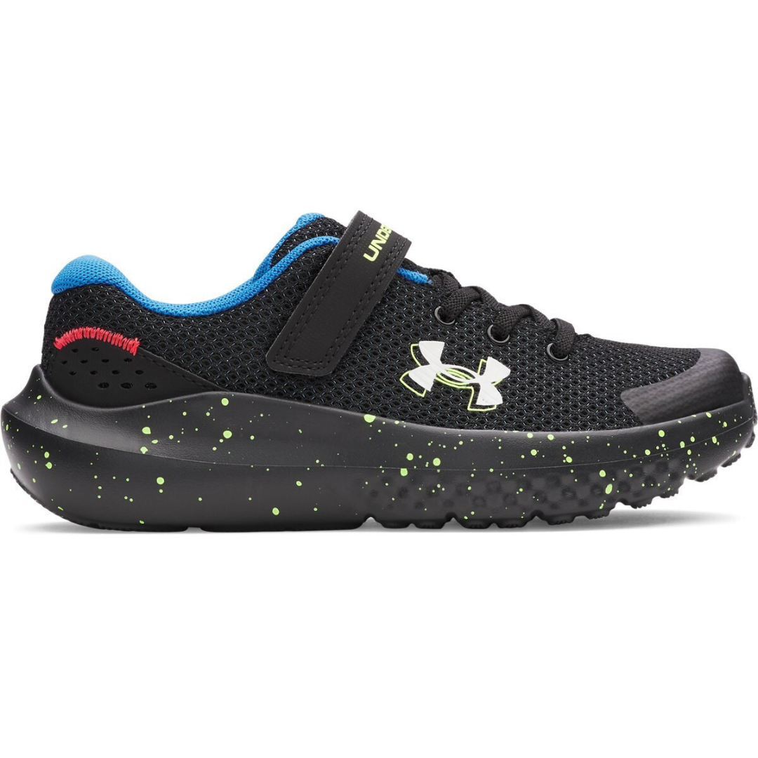 Under Armour Bps Surge 4 Ac Boys Running Shoes Black 3027104-006