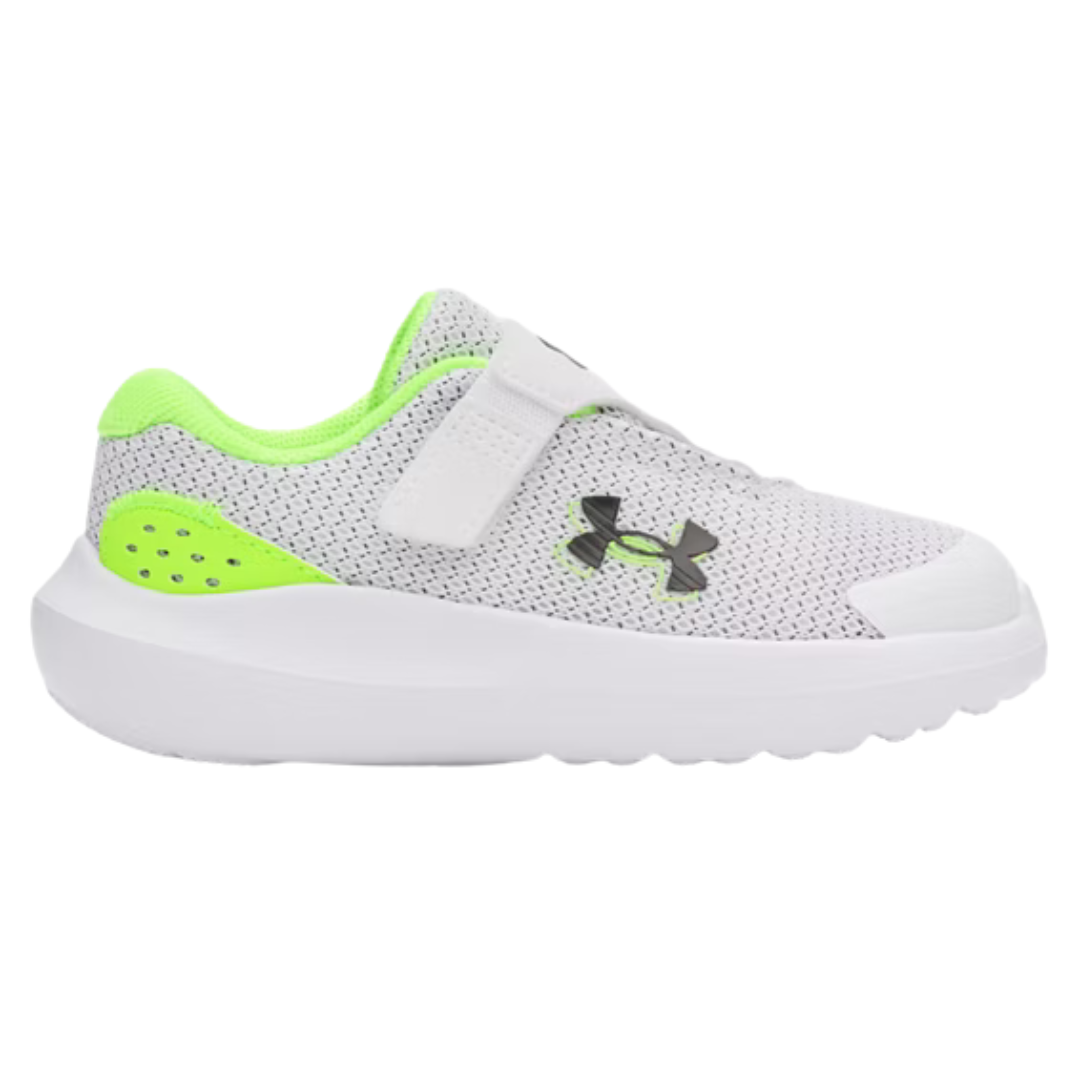 Under Armour Binf Surge 4 Ac Infant Boys Running Shoes White 3027105-102