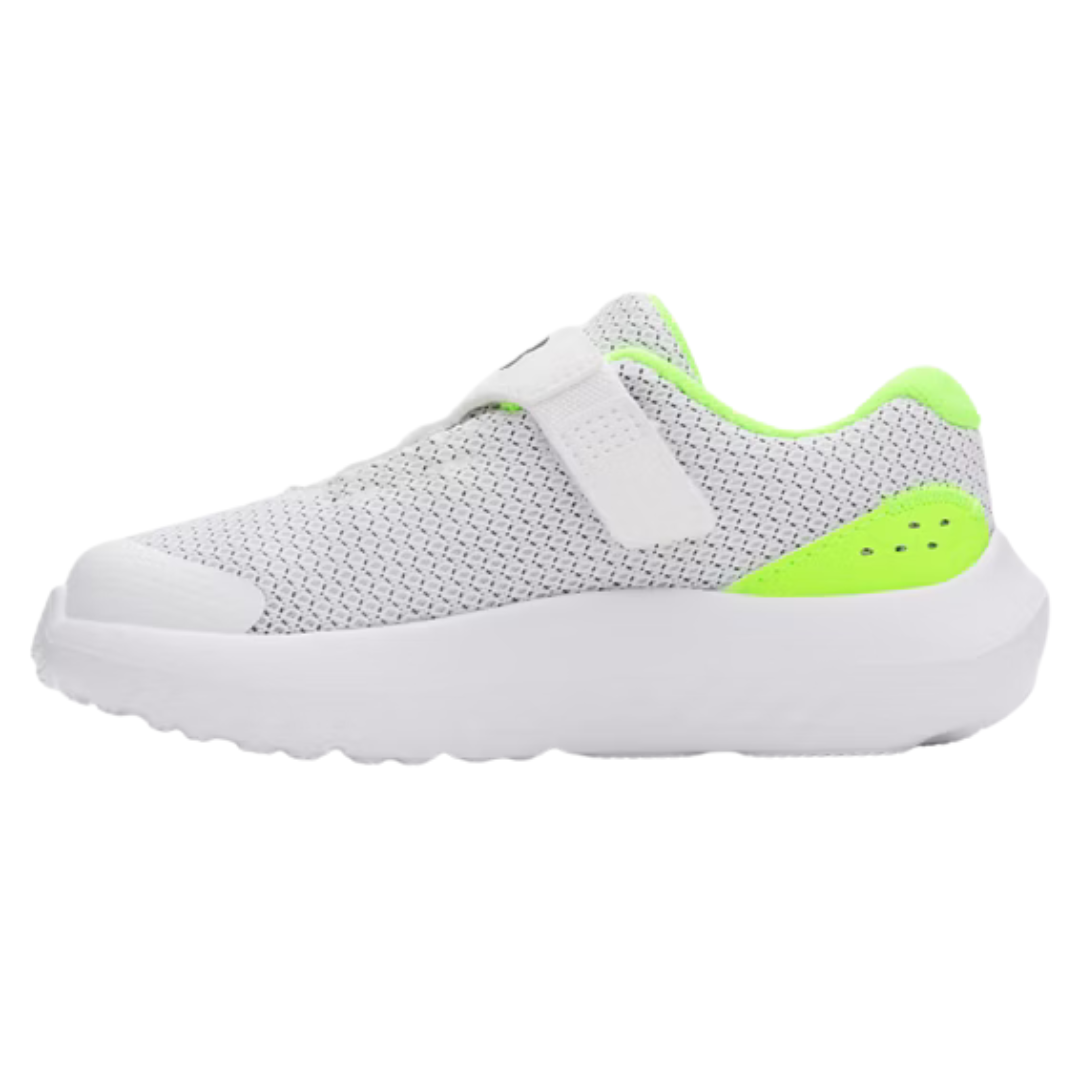 Under Armour Binf Surge 4 Ac Infant Boys Running Shoes White 3027105-102