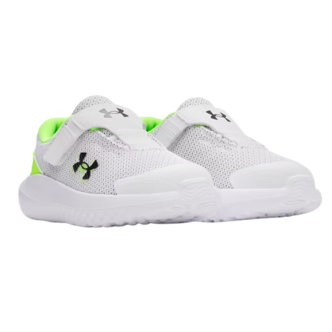 Under Armour Binf Surge 4 Ac Infant Boys Running Shoes White 3027105-102
