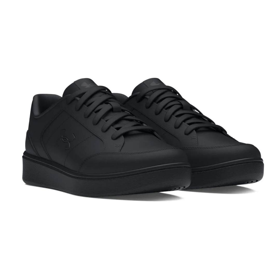 Under Armour Gs Official Leather Unisex Running Shoes Black 3028641-001