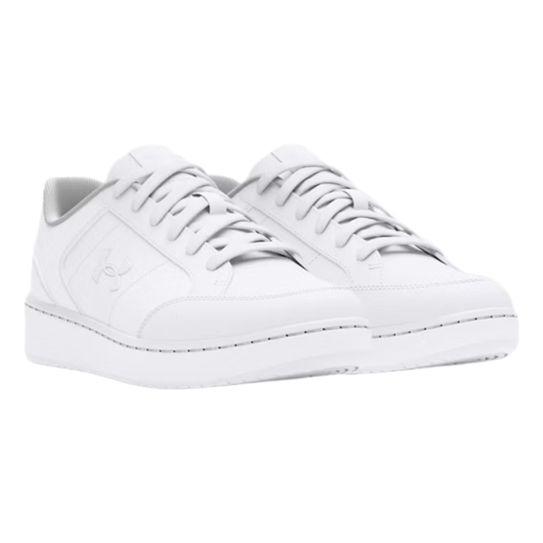Under Armour Gs Official Leather Unisex Running Shoes White 3028641-100