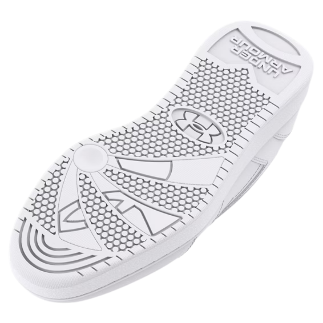 Under Armour Gs Official Leather Unisex Running Shoes White 3028641-100