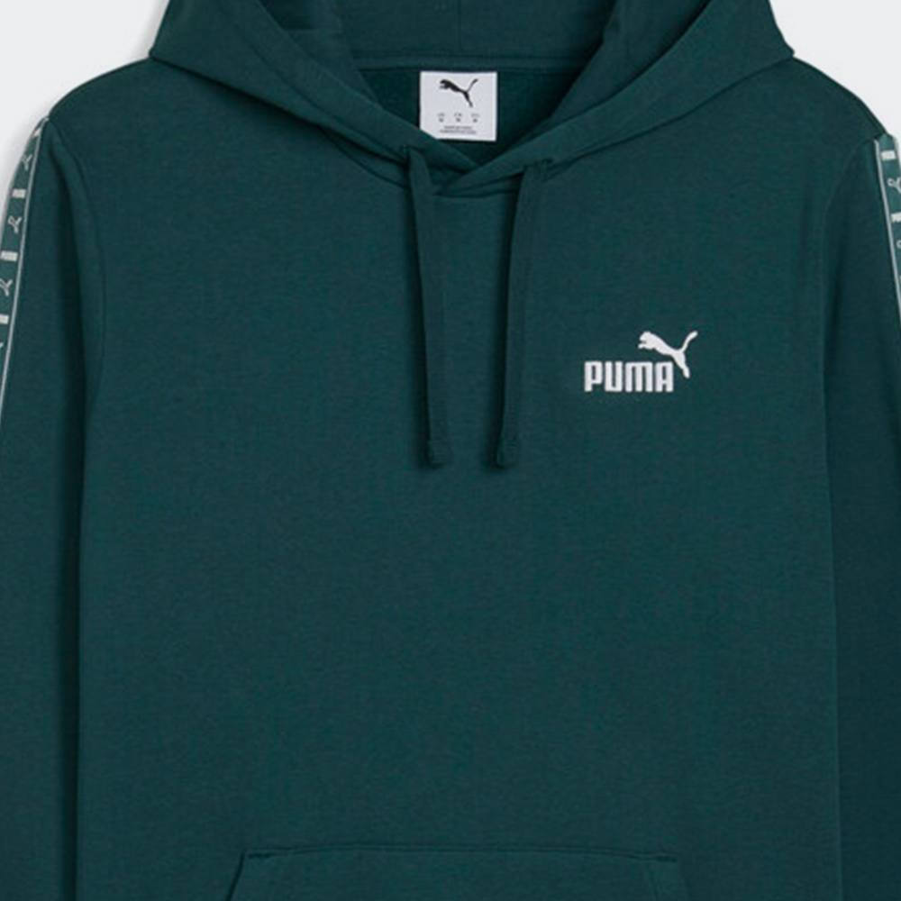 Puma Essential Tape Hoodie Fleece Men Green 684675-75