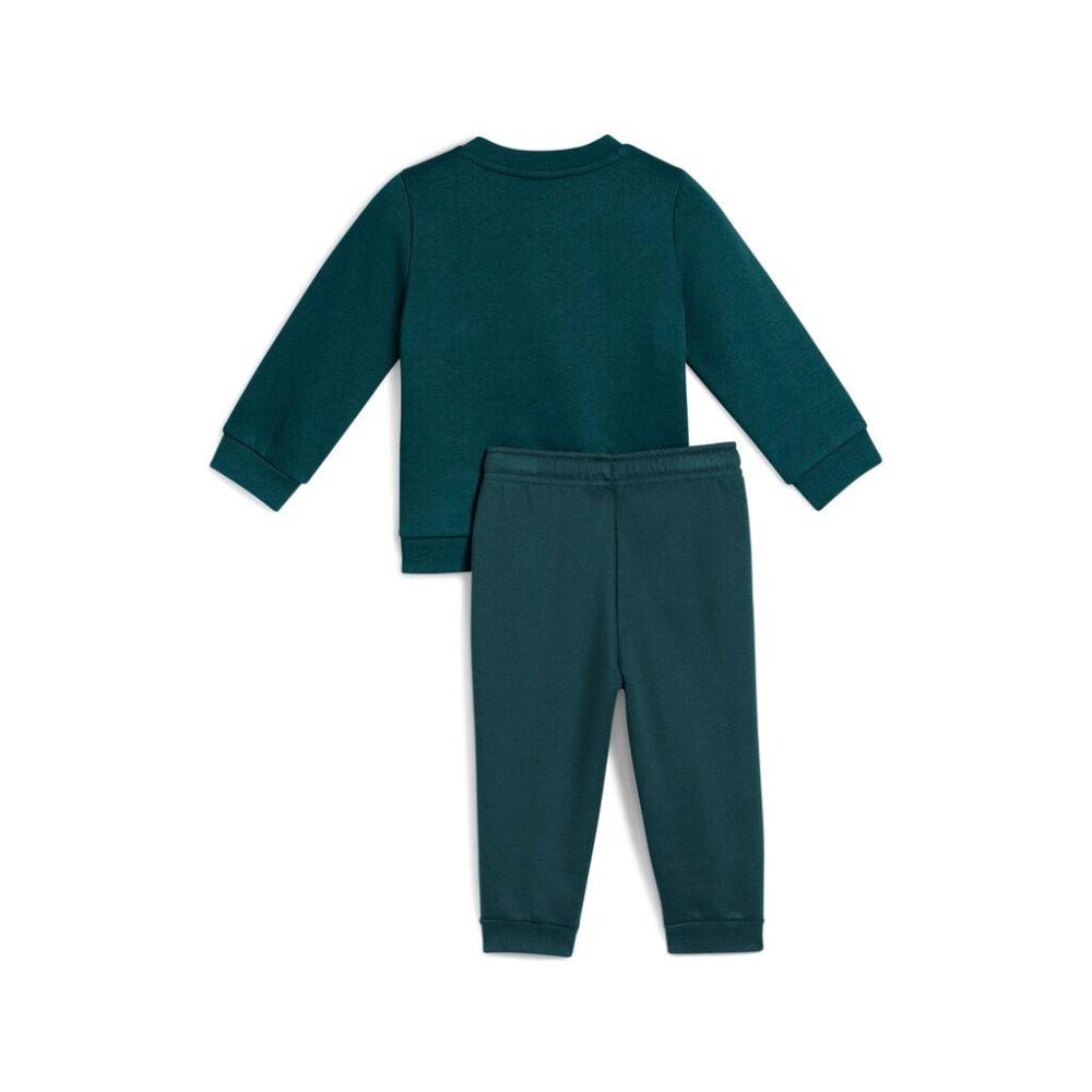 Puma Minicats Essentials Crew Set Fleece Infant Boys Tracksuit Set Green 686280-75