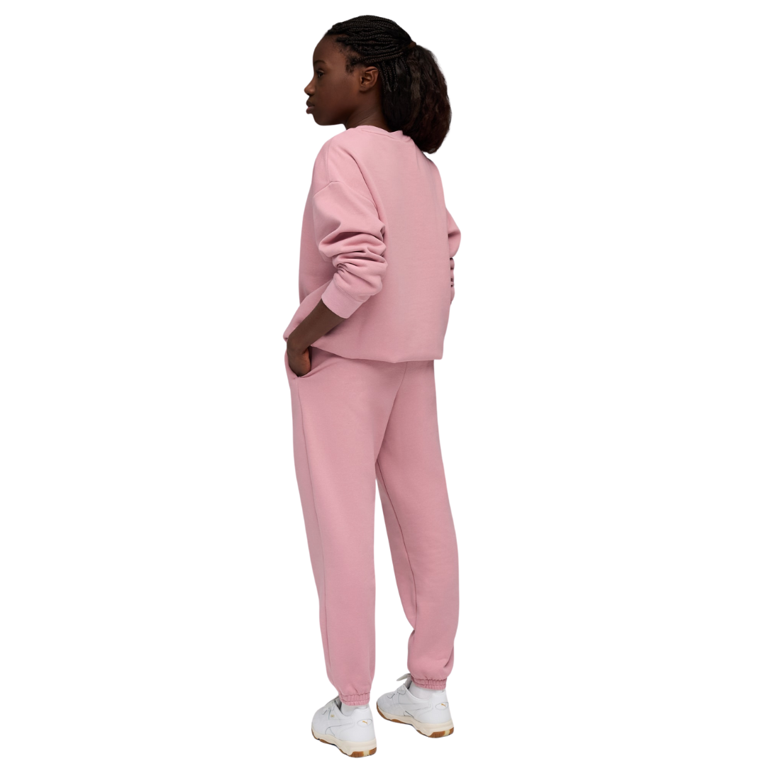 Puma Loungewear Oversized Sweat Suit Girls Set Pink 689727-65