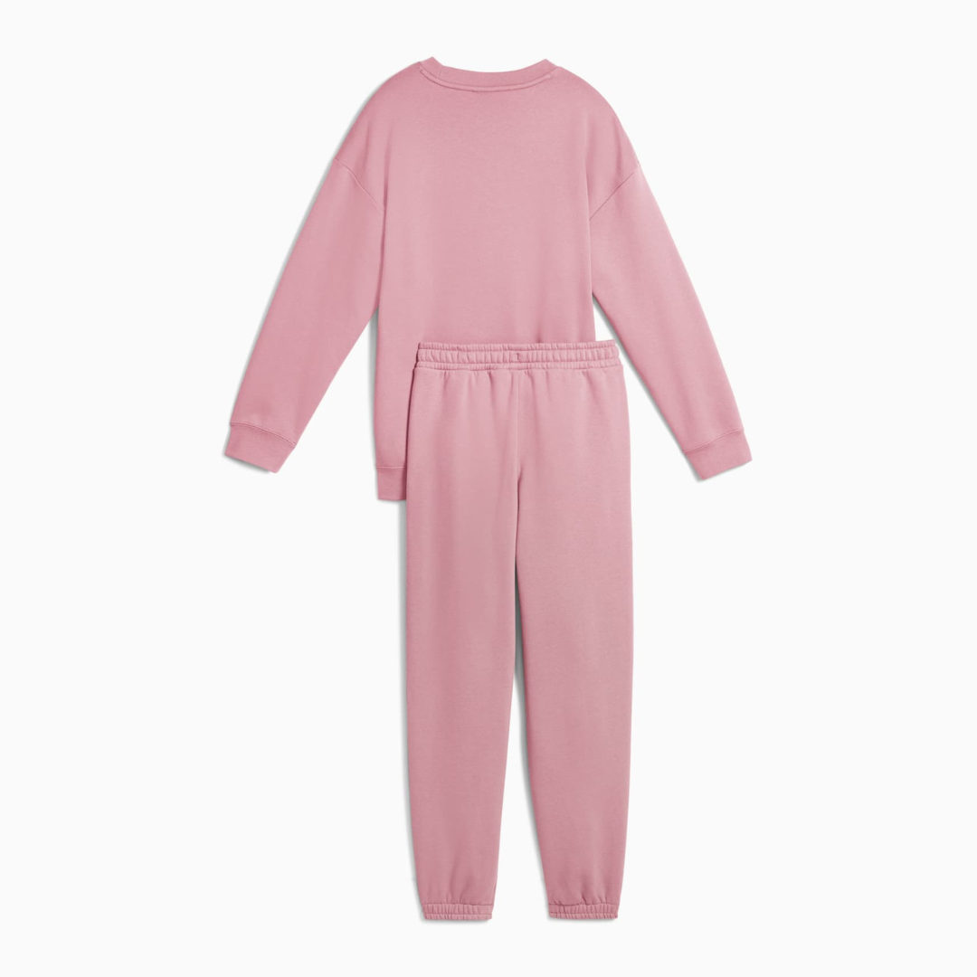Puma Loungewear Oversized Sweat Suit Girls Set Pink 689727-65