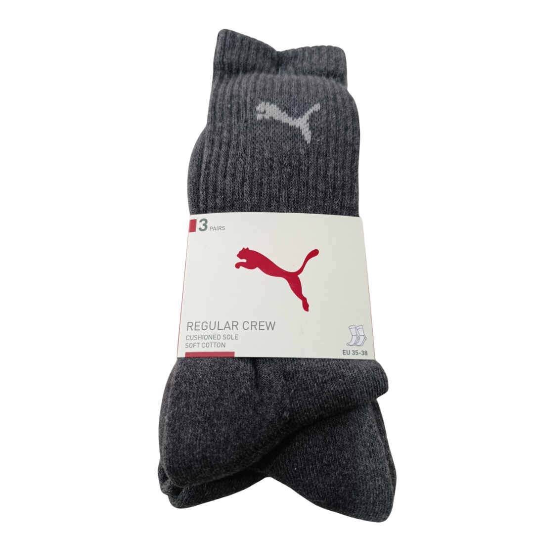 Puma Sport 3 Pairs Unisex Socks Black 7312-201