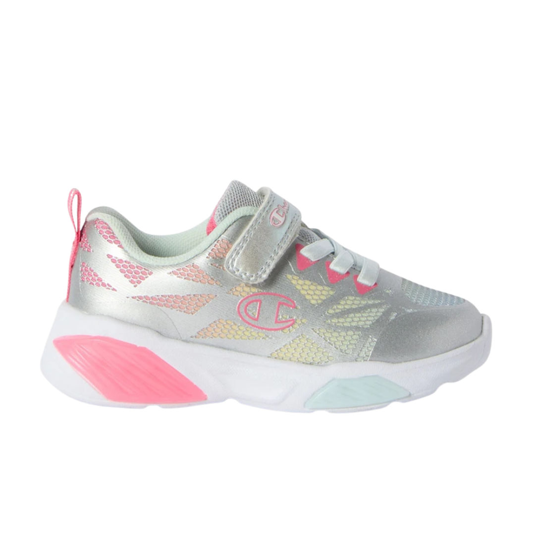 Champion Infants Girls Wave Tri G Td Low Cut Shoes Silver S33235-EM009