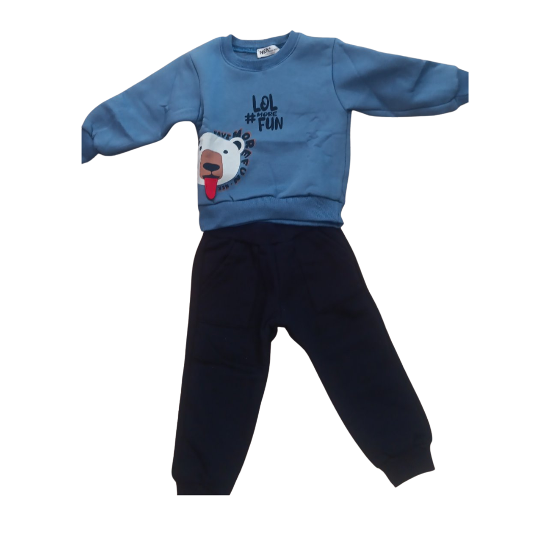 Nek Kids Wear Kids Boys Tracksuit Set Blue 142625-169
