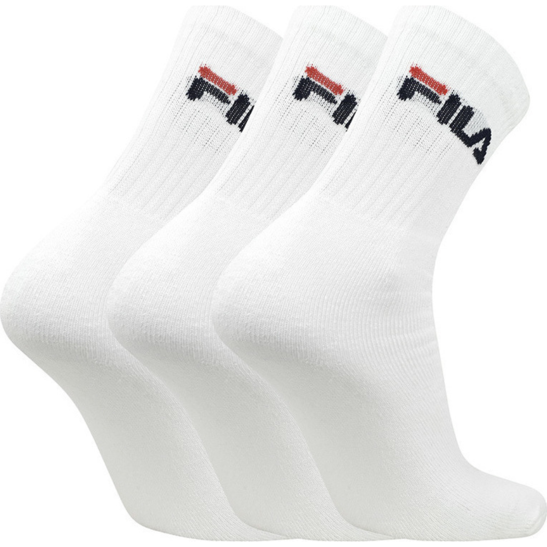 Fila Crew Tennis Nos F.terry 7 Pairs Unisex Socks White F9505-300