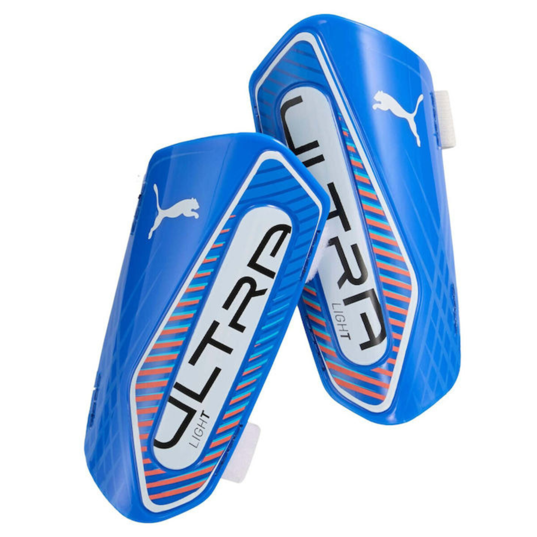 Puma Ultra Light Sleeve Football Player Shin Guards Blue 030989-04