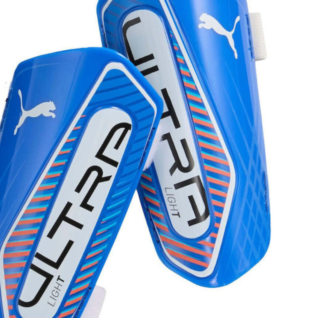 Puma Ultra Light Sleeve Football Player Shin Guards Blue 030989-04