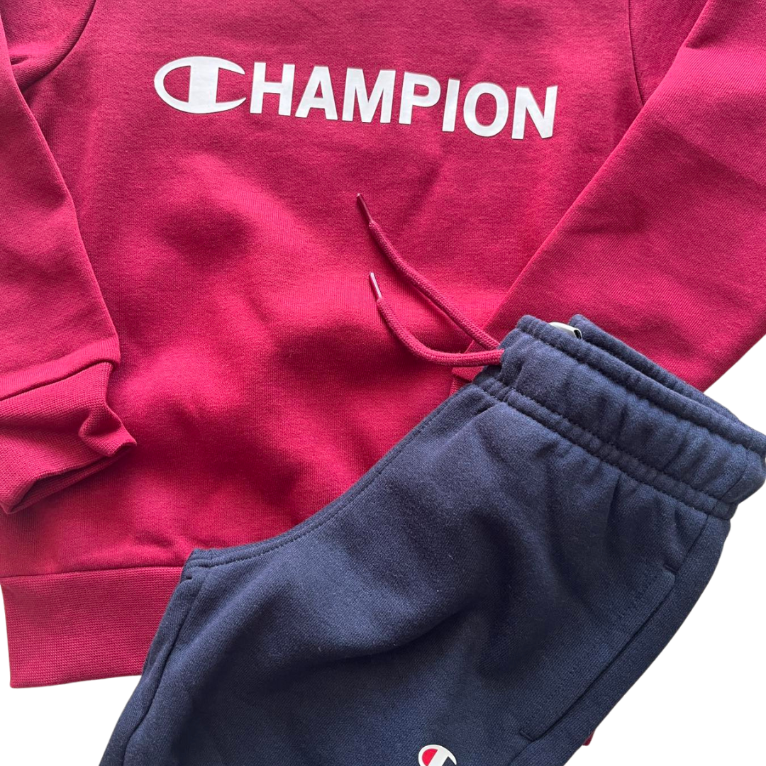 Champion Boys Crewneck Sweatsuit Tracksuit Set Bur 307263-rs525