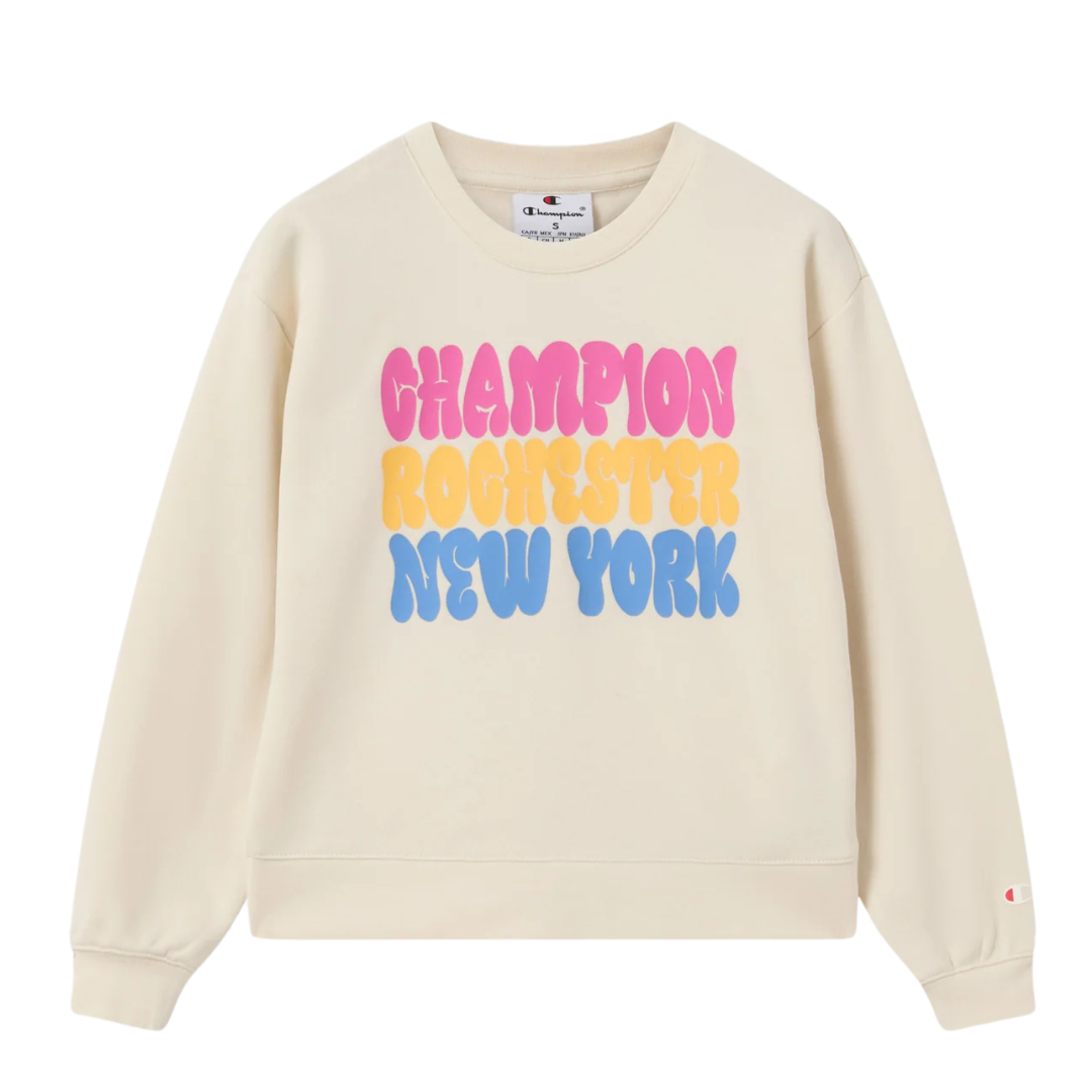Champion Girls Sweatsuit Tracksuit Set Beige 405237-ww056