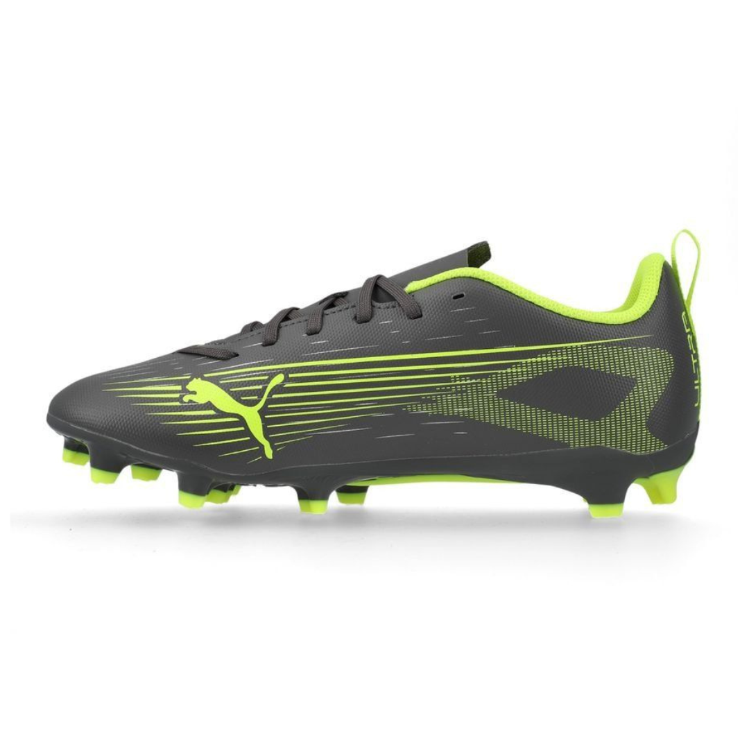 Puma Ultra 5 Play Fg/ag Kids Boys Football Shoes Grey 108170-03
