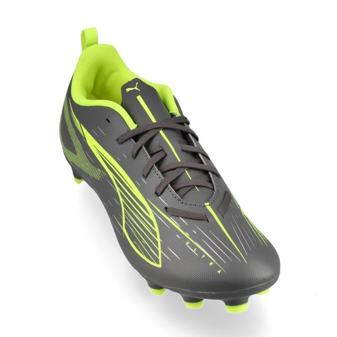 Puma Ultra 5 Play Fg/ag Kids Boys Football Shoes Grey 108170-03