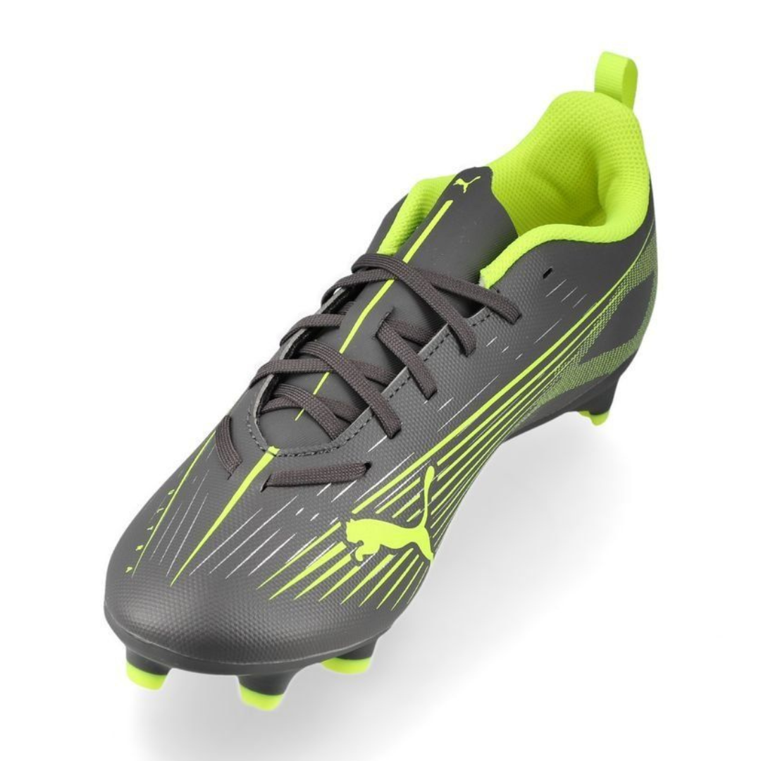 Puma Ultra 5 Play Fg/ag Kids Boys Football Shoes Grey 108170-03