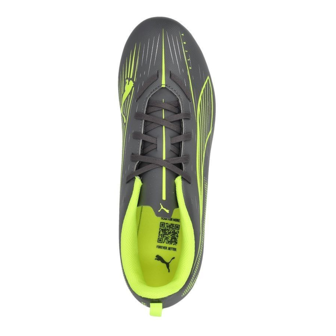 Puma Ultra 5 Play Fg/ag Kids Boys Football Shoes Grey 108170-03