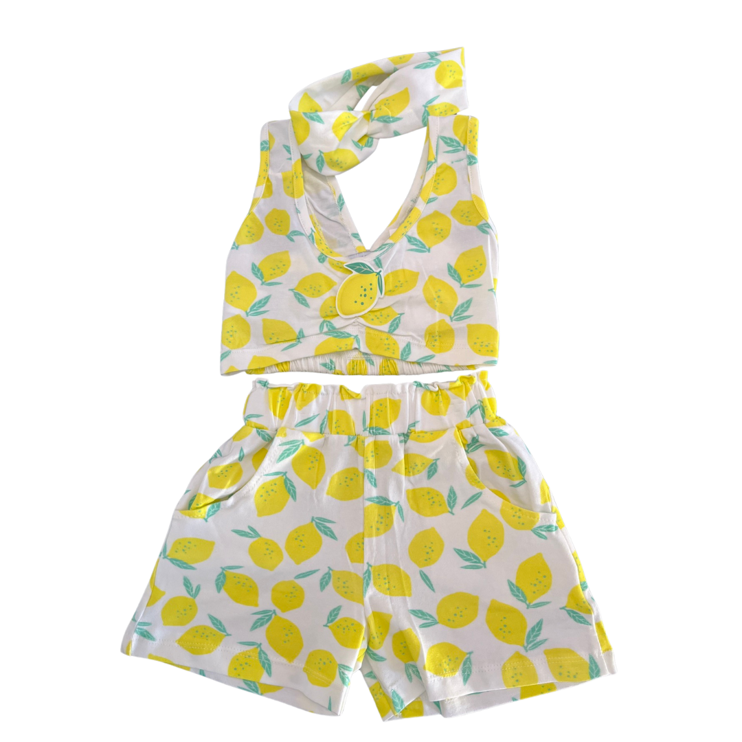 Ebita Girls Short Set Yellow 266264-ye