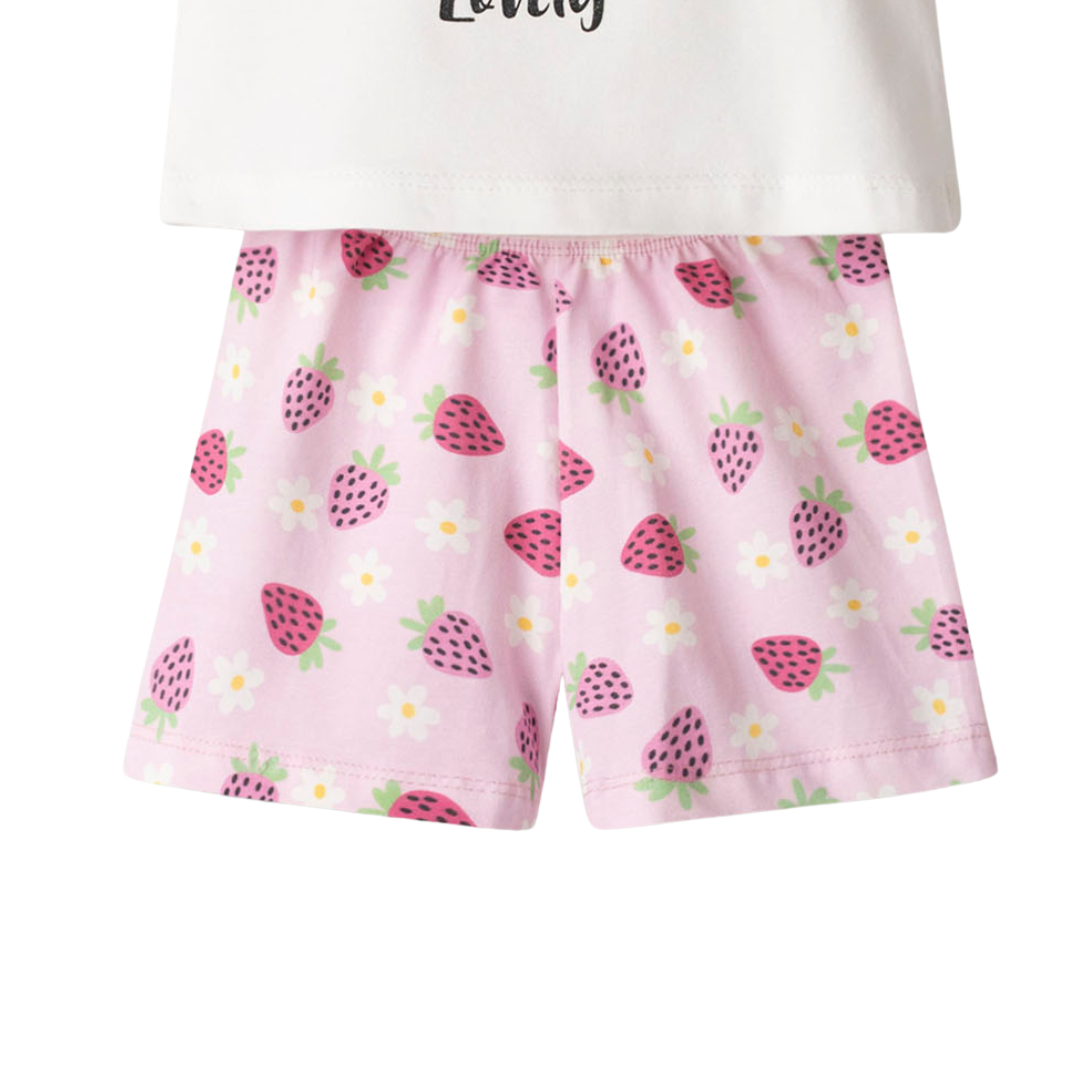 Ebita Girls Short Set White 266515-wh