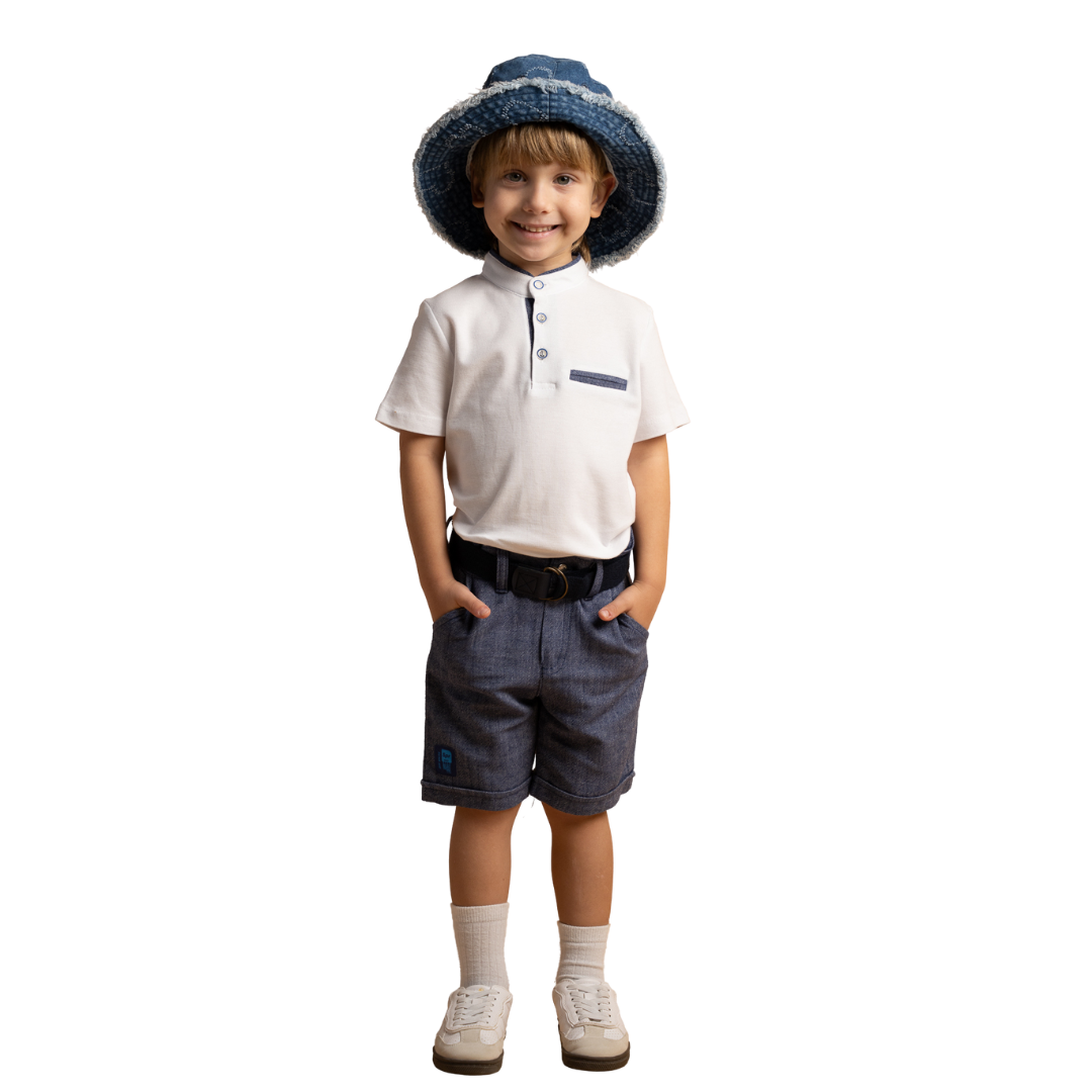 Hashtag For Boys Short Set White 266825-wh