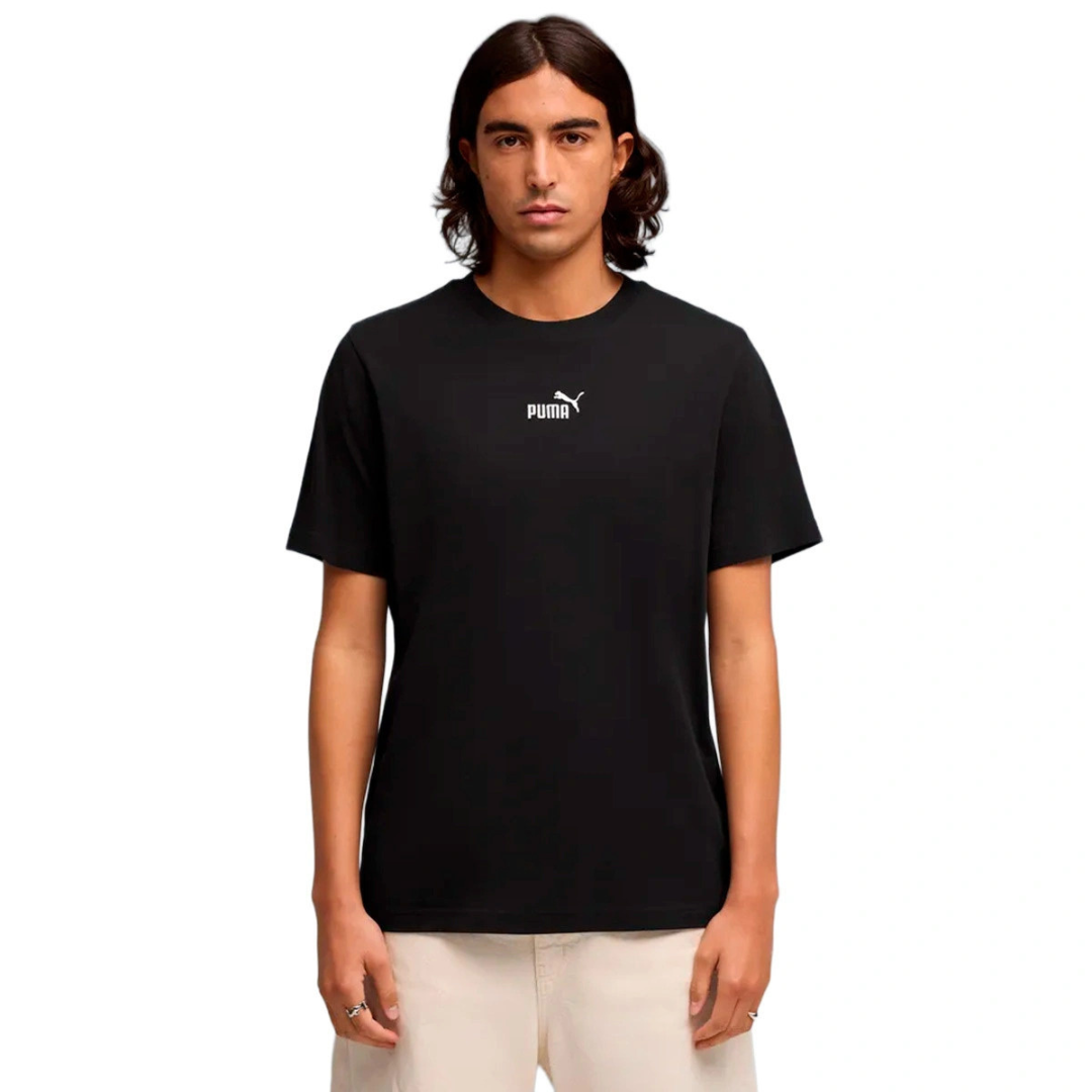 Puma Essentials Small No.1 Logo Centered Tee Men T-shirt Black 692912-01