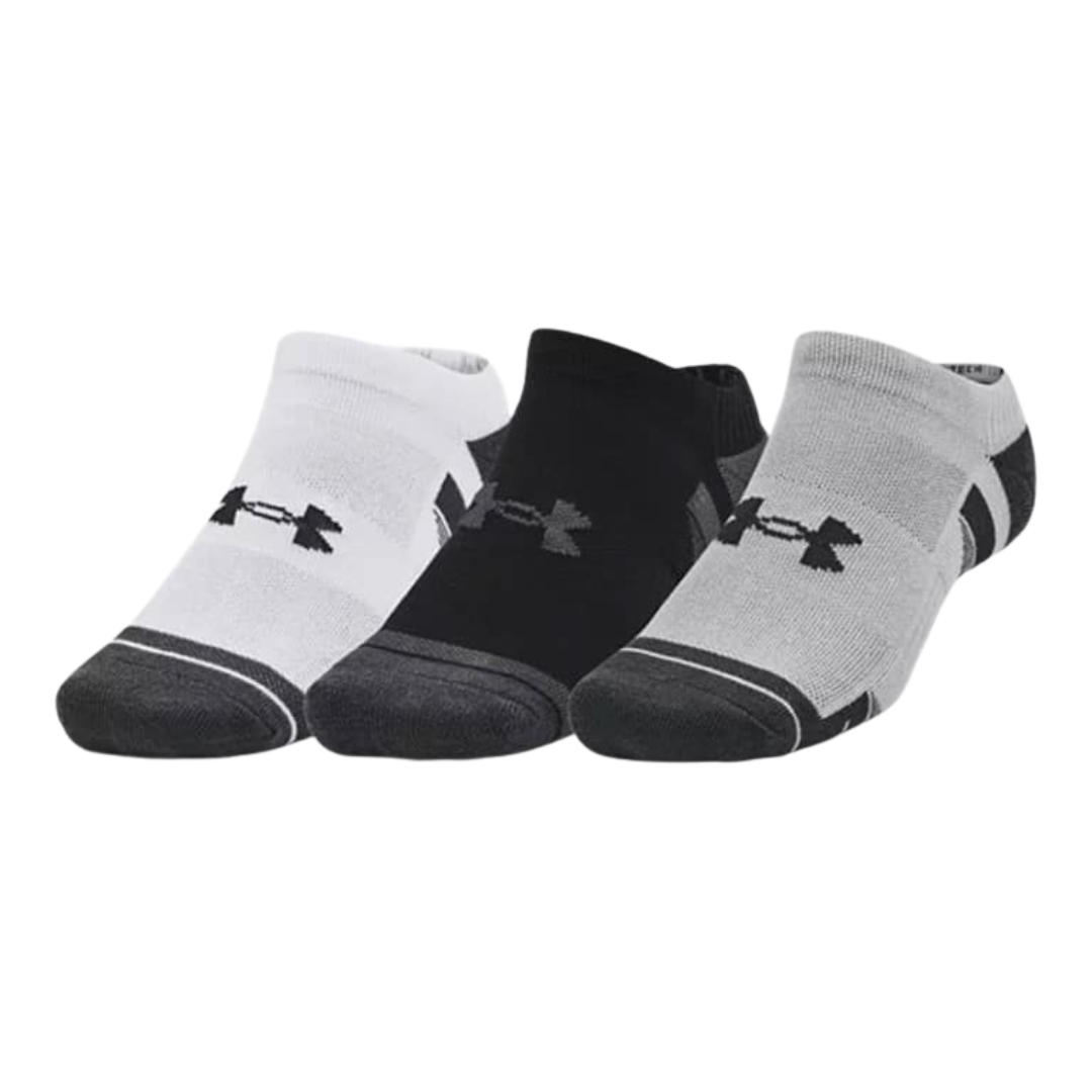 Under Armour Performance Tech 3 Pack No Show Unisex Socks Multi 1379503-011