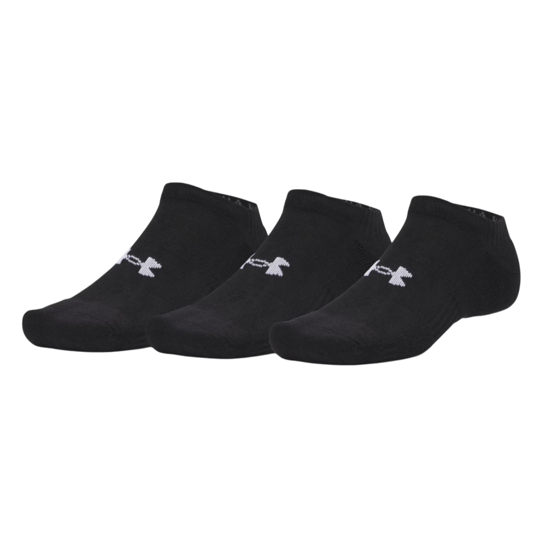 Under Armour Performance Cotton 3 Pack Unisex Socks Black 6009683-008
