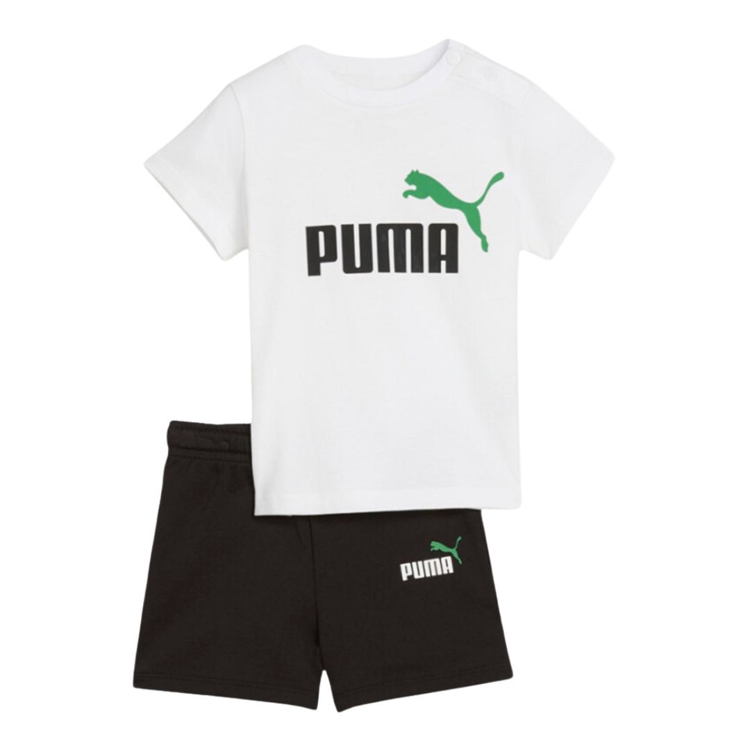 Puma Minicats Essentials Tee And Short Infants Boys Set Black 686285-57