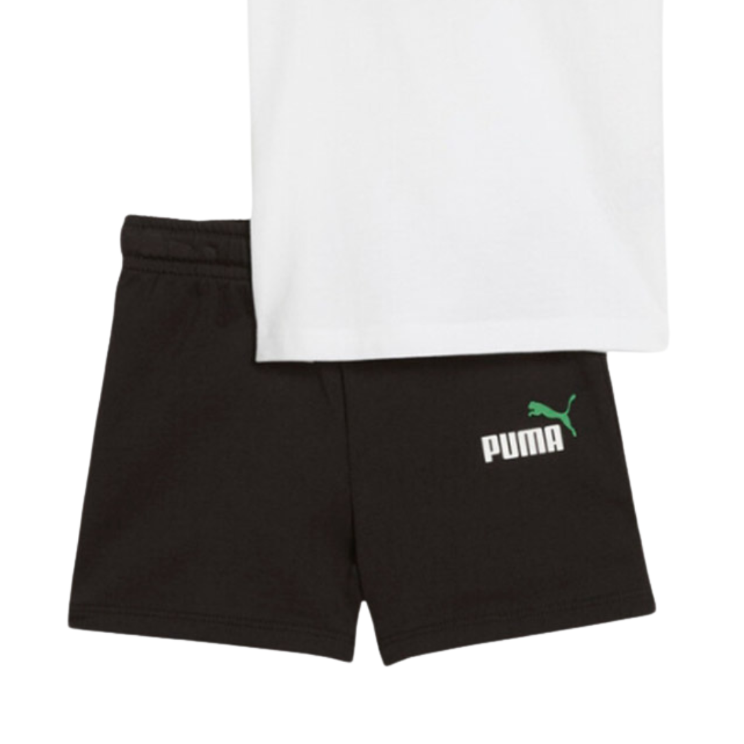 Puma Minicats Essentials Tee And Short Infants Boys Set Black 686285-57